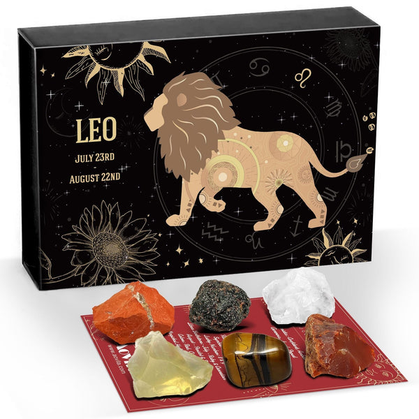 Aovila Crystals - Leo Birthstones  Zodiac Healing Crystals Gift Set –  AOVILA