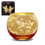 Gemini Zodiac Candle Holder Gold Candle Holder