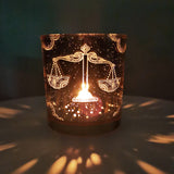 Libra Zodiac Candle Holder Votive Candle Holder