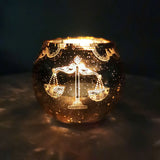 Libra Zodiac Candle Holder Votive Candle Holder