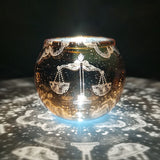 Libra Zodiac Candle Holder Votive Candle Holder