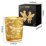 Gemini Zodiac Candle Holder Gold Candle Holder