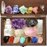 Aovila Healing Crystals Set for Beginners 20pcs Healing Chakra Stones Gift