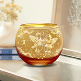 Gemini Zodiac Candle Holder Gold Candle Holder